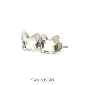 Pretty kids Kristály pillangó fülbevaló, Schmetterlings Ohrringe mit Swarovski Kristallen - Damen-Accessoires