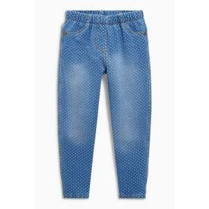 Niebieskie jeggings w kropki dla dziewczynek, rozmiar 18-24 miesięcy (92 cm) - Next