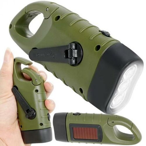 DYNAMO SOLAR TORCH, LED kinetikus kézi kerék klipszes zseblámpa termékvariációk - Orrfűrész