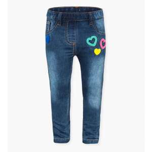 Dżinsy dla dziewczynek LOSAN z naszywkami w kształcie serc, rozmiar 2 lata (92 cm) - Spodnie dziecięce