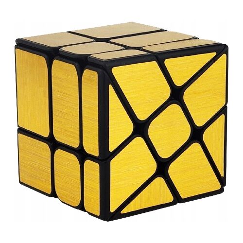 Tükör Szél Arany 3x3x3 puzzle kocka, megoldott állapotban - Logikai játék