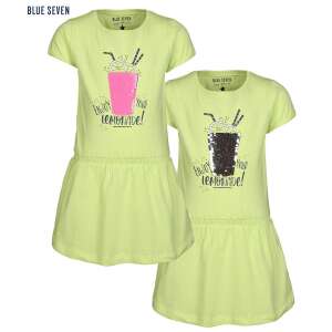 Blue Seven Sommerkleid für Mädchen mit Limonade-Druck und Pailletten, limegrüne Farbe - Babys & Toddler