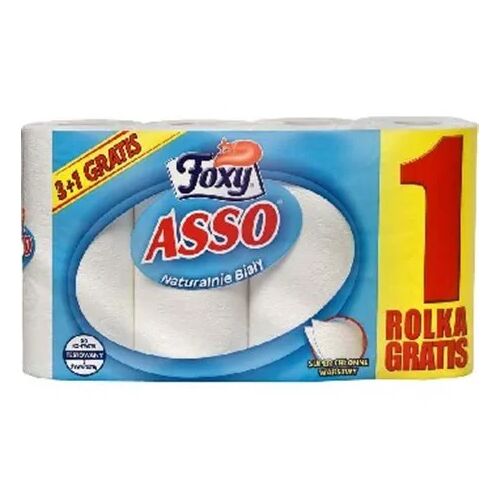 Foxy Asso papírtörlő 3 tekercs + 1 INGYEN 158212929 - Papírtörlő