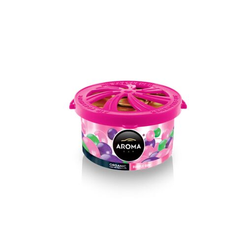 AROMA BIO Bubble Gum autós légfrissítő rózsaszín tartályban - Autóillatosító