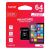 SAVE 64GB MicroSD kártya csomagolása, Class 10 UHS-I Full HD videó rögzítéshez és gyorsabb fájlátvitelhez