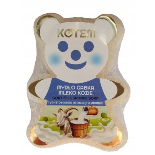 Kotem - Teddy Bear fürdőszivacs kecsketejes szappan 130g 158226319 - Szappan