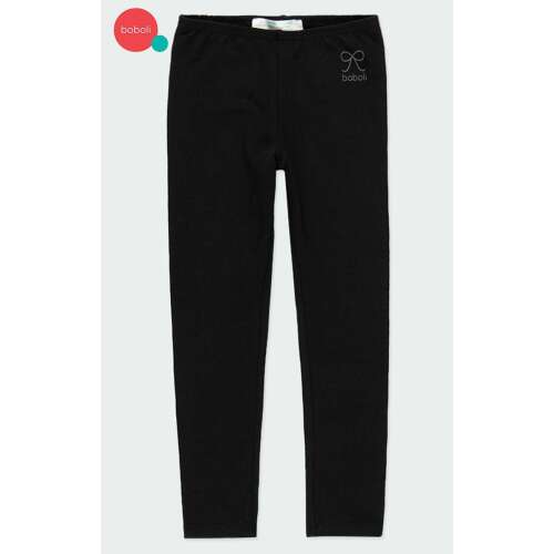 Fekete boboli leggings lányoknak, 13-14 éves méret (158-164 cm)