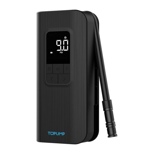 Cycplus A12 hordozható légszivattyú tömlővel, digitális mérővel - Elektromos pumpa