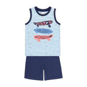 boboli Jungen blauer und dunkelblauer Skateboard-Druck kurzer Pyjama, 14 Jahre (162 cm) - Boboli