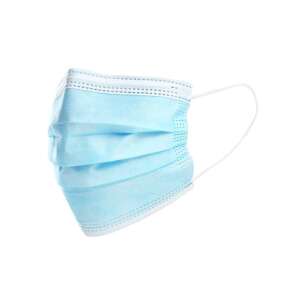 Blaue Einweg-Gesichtsmaske mit Ohrschlaufen, 50er Pack - Mundschutz