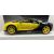 Maisto 1:24 Bugatti Chiron sárga-fekete modell autó oldalnézet.