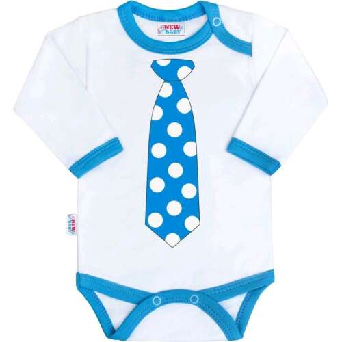 New Baby Body nyomtatott mintával New Baby türkiz nyakkendővel 6-9 hó (74 cm) 94930565