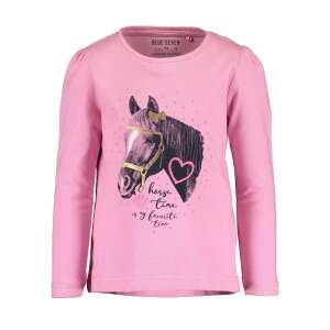 Blue Seven póló szíves lovas rózsaszín 18-24 hó (92 cm) 44326446 Gyerek hosszú ujjú pólók