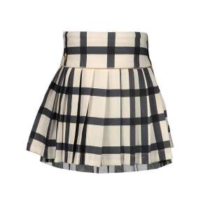boboli lányoknak fehér és fekete kockás szoknya arany lánccal és korona részlettel - Boboli