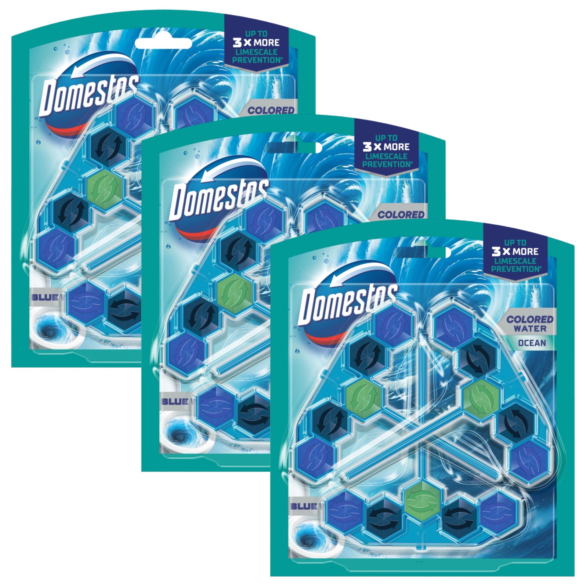 E-shop Domestos Power5 WC osviežovač Blue Water Ocean (9x48g)