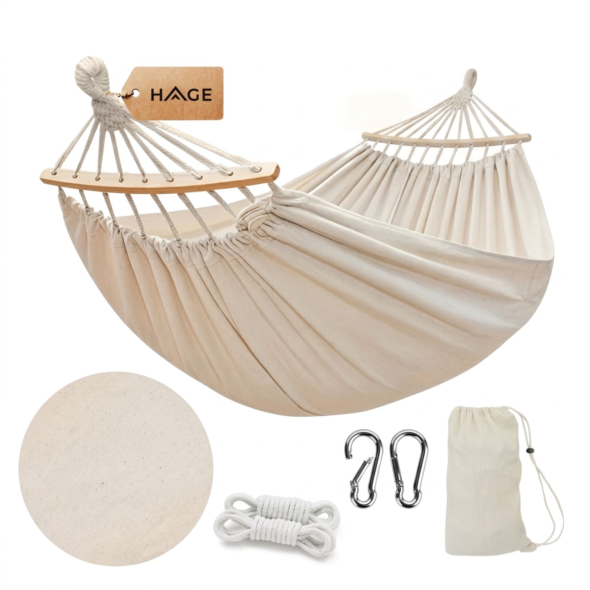 E-shop Záhradná dvojitá hojdacia sieť Hage 150x275cm, s nosnosťou 240kg...