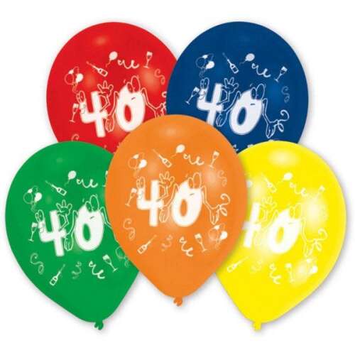 40. rođendan Happy Birthday balon, set od 10 komada (25,4 cm) 44326747