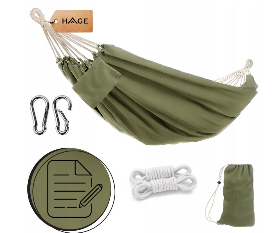 E-shop Hage Dvojitá záhradná hojdacia sieť 150x275cm, s nosnosťou 240kg...