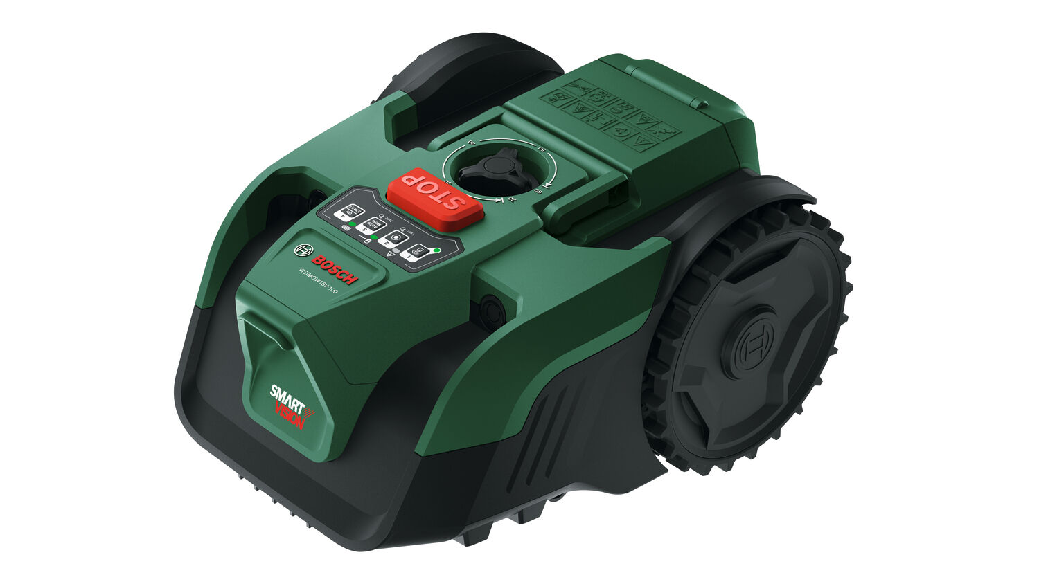 E-shop Bosch VisiMow100 Robotická kosačka na trávu 18V, 1x4.0Ah batéria...