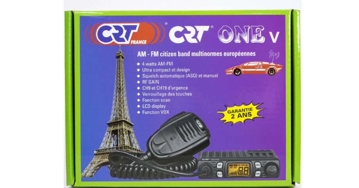 THK rádiostanica od CRT One, 3 nastaviteľné výkony PL/PM/PH, 4W/12W/18W ...