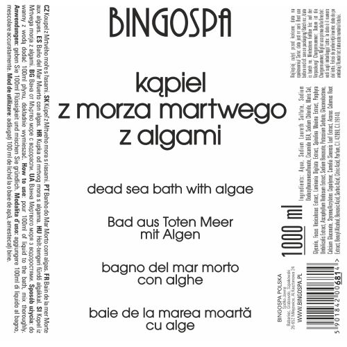 Holt-tengeri algás fürdő 1000 ml BINGOSPA 168589502 - Fürdés
