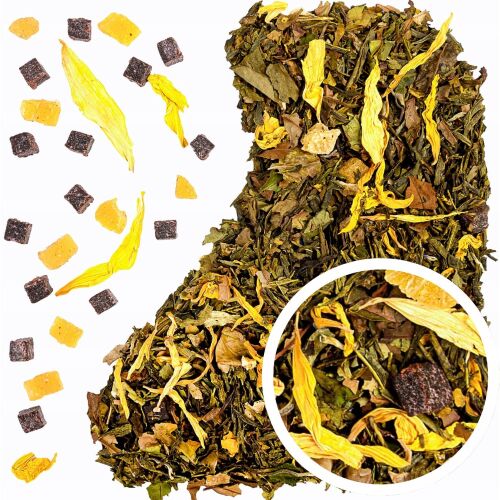 EGY PILLANAT SZÁMODRA zöld tea maracujával, acaival és ananásszal - Zöld tea és fehér tea