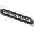 KEYSTONE PP10-12/K 10"-os Keystone Patch Panel, 12 Port, Oldalnézet
