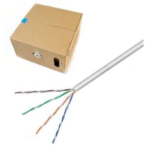 Cablu de rețea Goobay CAT 5 SOLID UTP Gri CCA 100m Gri 140183490 - Goobay Cabluri UTP