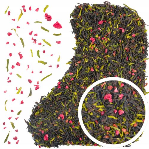Green Touch Earl Grey Ceylon málna fekete tea levél málna darabokkal - Fekete tea