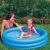 Girl sitting in Intex 3-Ring Inflatable Kiddie Pool with adult