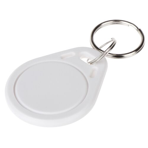 Közelkép az ATLO-504/W fehér RFID közelségi kulcstartóról - Kulcstartó