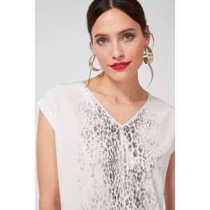 s.Oliver Csillogó Leopárdmintás Női Felső - V-nyakú 44330567 - S.Oliver