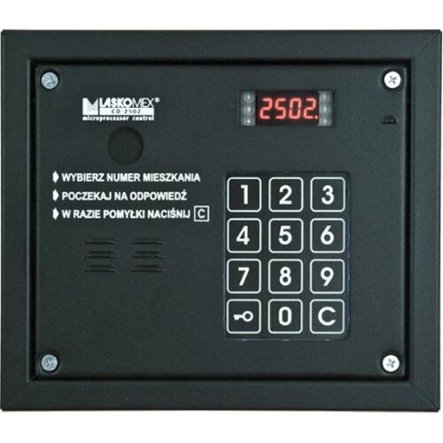 Laskomex CP-2503R fekete audio panel RFID olvasóval, kaputelefon rendszer - Kaputelefon