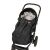 ŚPIWOREK COMBI 3w1 POLAR BLACK/GREY lábzsák babakocsiban, fekete és szürke