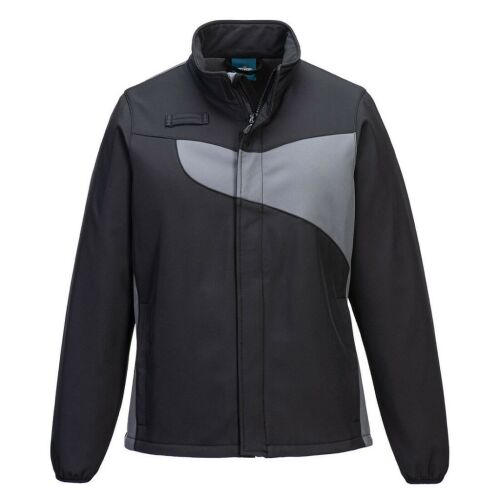 PW2 női fekete és szürke softshell kabát, vízálló és lélegző. - Női dzseki