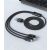 Devia Gracious Series 3in1 15W Lightning/microUSB/Type-C töltőkábel - 1,2 m - fekete 158401004