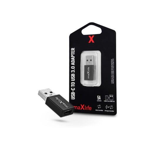 Maxlife 3.0 Type-C - USB adapter - 5A - fekete 158401190 - Maxlife