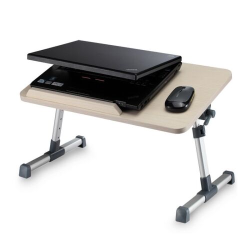 Tray Table Laptop Asztal használatban laptoppal és egérrel - Laptop állvány