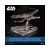 Ugears Luke Skywalker X-Wing modell Halálcsillag talapzattal sötét háttérrel