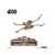 Ugears Luke Skywalker X-Wing 3D fa puzzle modell Halálcsillag talapzaton
