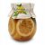 Citrom mentával szirupban TEA HOZZÁADÁS üveg közeli felvétel, stúdiófelvétel fehér háttérrel