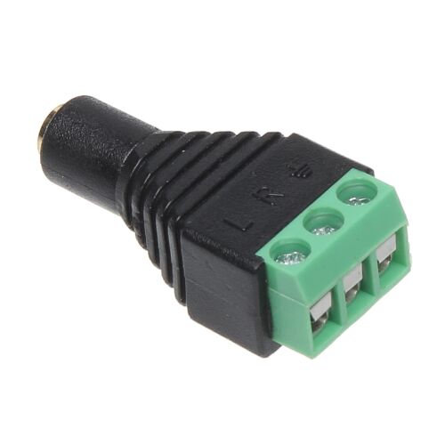 JACK-G/S ALJZAT 3.5mm Sztereó Jack Csatlakozó, sorkapocs adapter, audio kapcsolat - Elektromos és hálózati csatlakozó