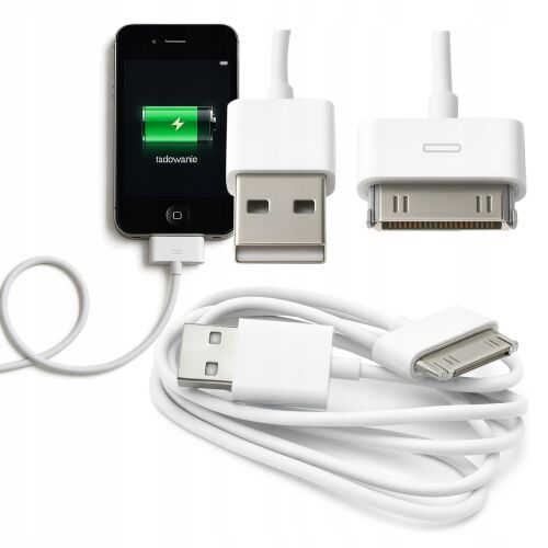 USB A 30 tűs kábel iPhone 3G 3GS 4 4S iPad iPod töltőkábel 158487218 - USB kábel