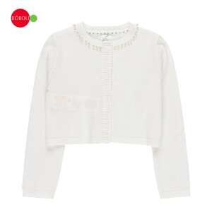 Boboli weißer Strickcardigan mit Perlenbesatz für Mädchen, 13-14 Jahre - Boboli