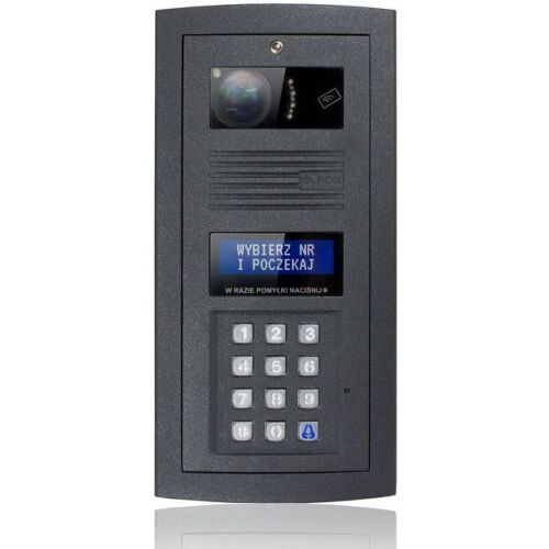 ELFON OPTIMA OP-SL255RC HR-G videó kaputelefon rendszer billentyűzettel és kártyaolvasóval - Kaputelefon