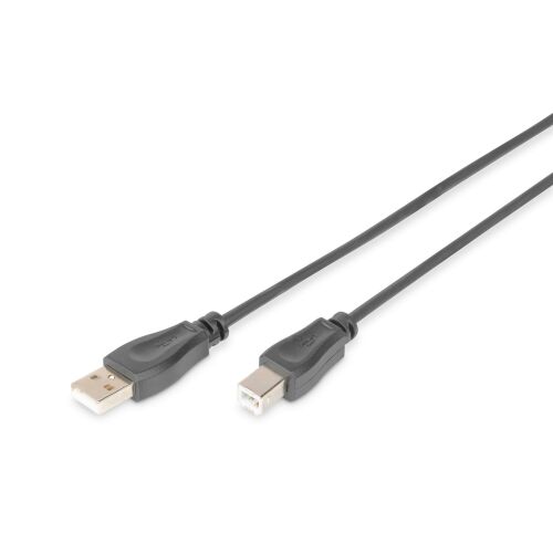 DIGITUS USB 2.0 A-B nyomtatókábel 5m, fekete - Nyomtató kábel