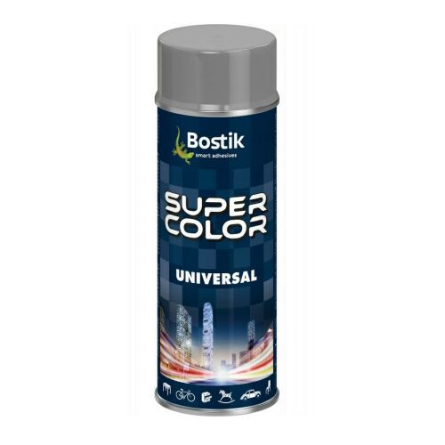 Bostik Super Color Universal szürke szórófesték, 400ml doboz - Festék spray