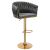 Cofton Gold grafit bársony bárszék 177058124