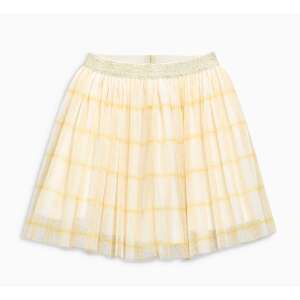 Fustă din tul galben cu talie aurie pentru fete, 12-18 luni (86 cm) - Next