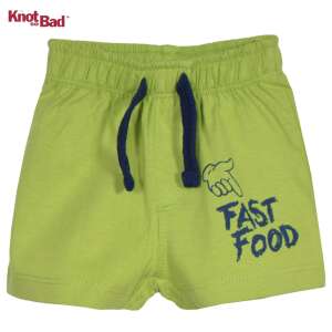 Knot So Bad zöld baba rövidnadrág Fast Food felirattal - Knot So Bad